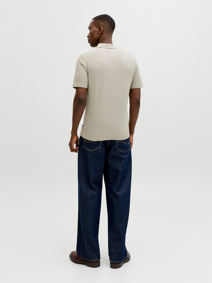 Jprbluriley Knit Polo Ss Sn - Kaki