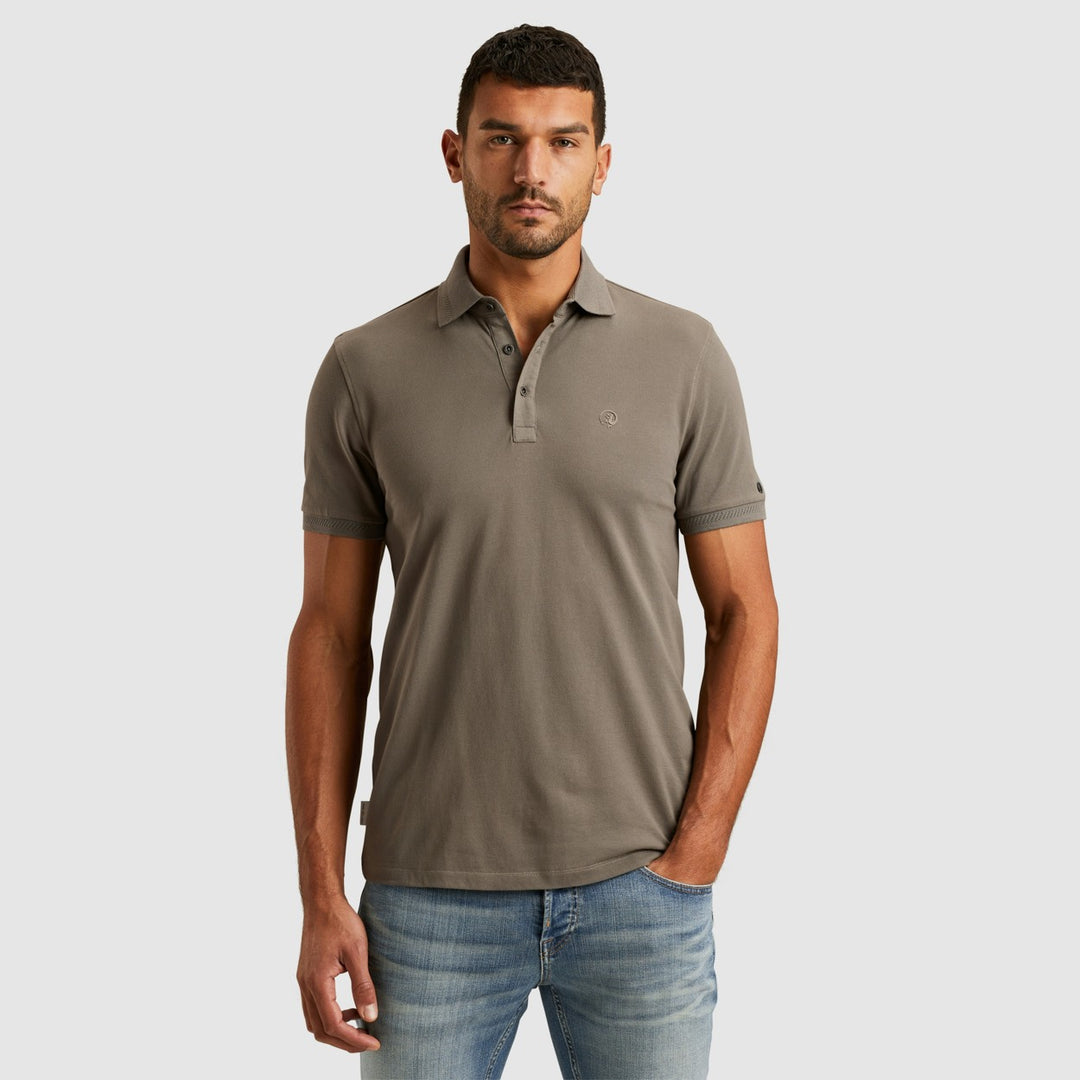 Short Sleeve Polo Fine Pique Essen - Army