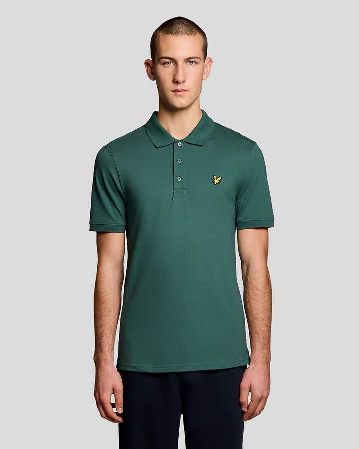 Plain Polo Shirt - Donkergroen