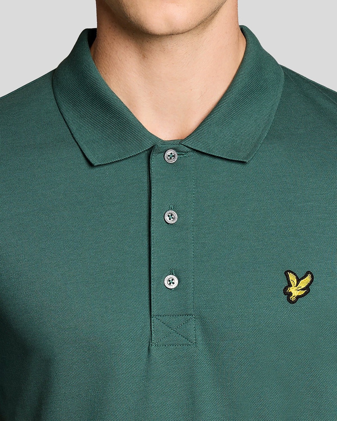 Plain Polo Shirt - Donkergroen