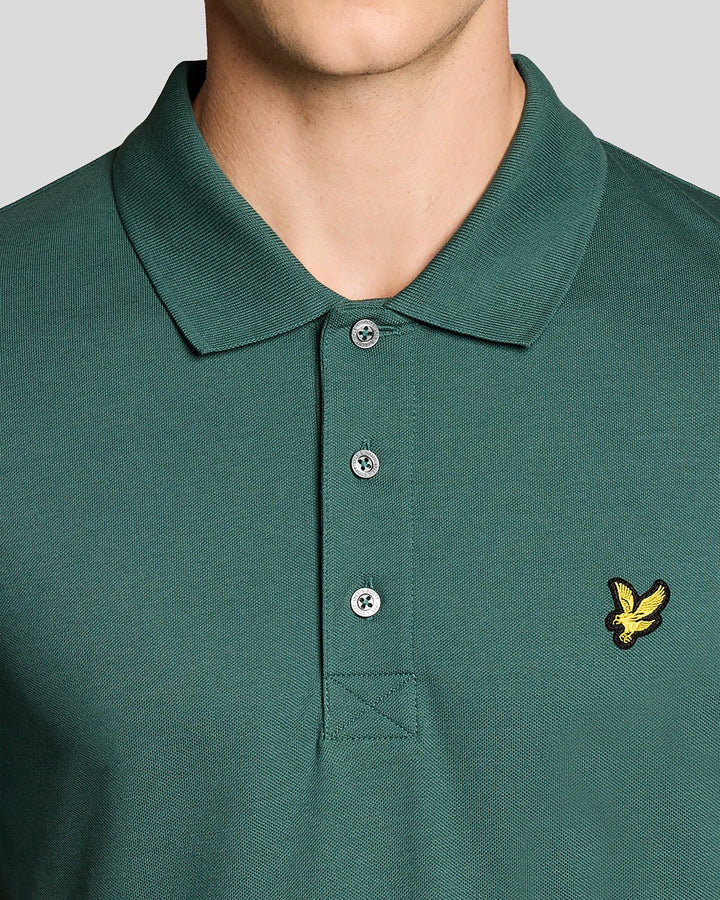 Plain Polo Shirt - Donkergroen