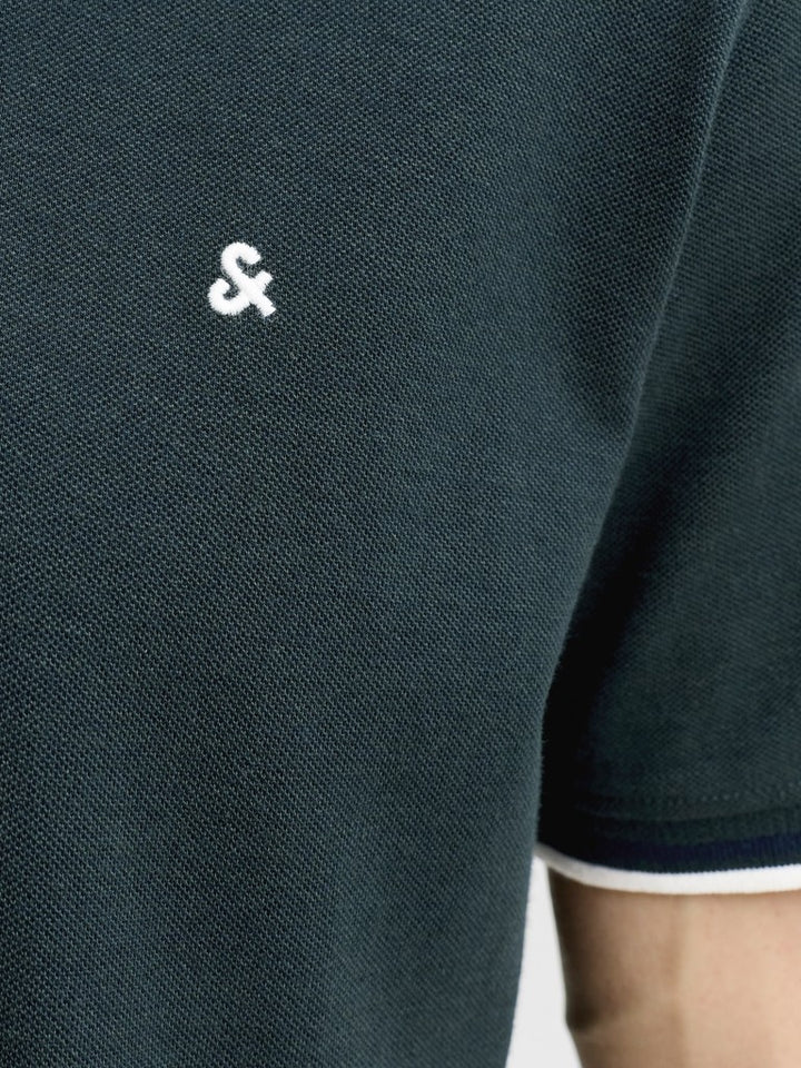 Jjepaulos Polo Ss Noos - Donkergroen