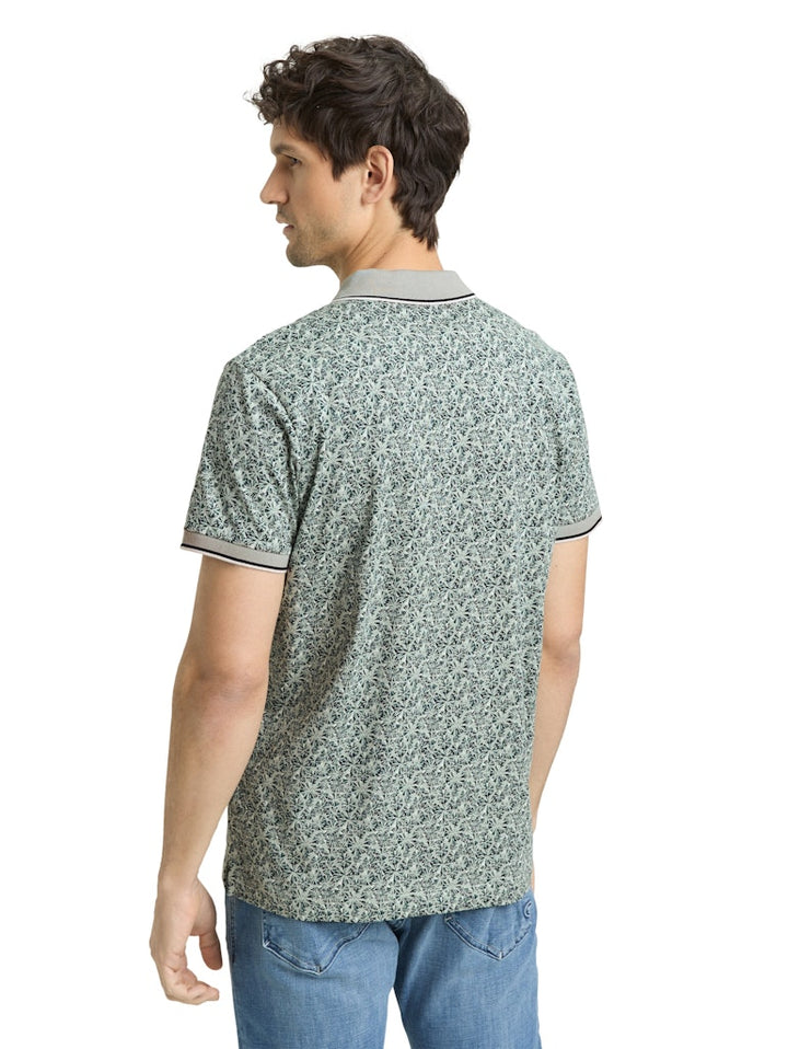 Aop Polo S/s - Groen Dessin