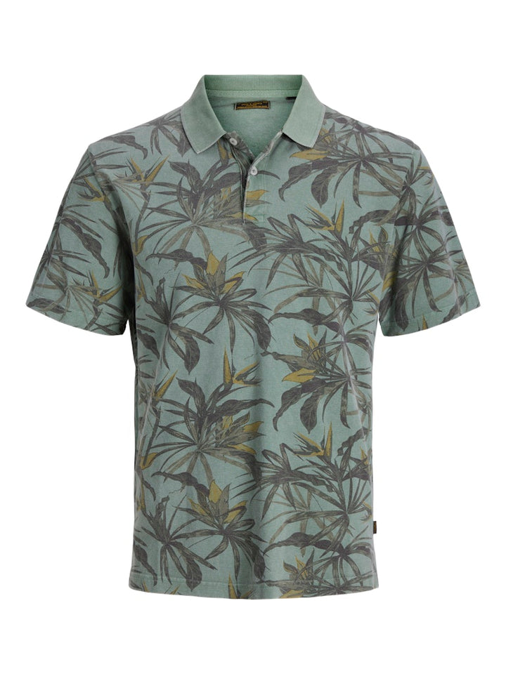 Jprbluhawaii Aop Ss Polo - Groen Dessin