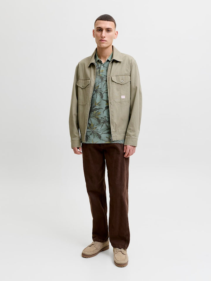 Jprbluhawaii Aop Ss Polo - Groen Dessin