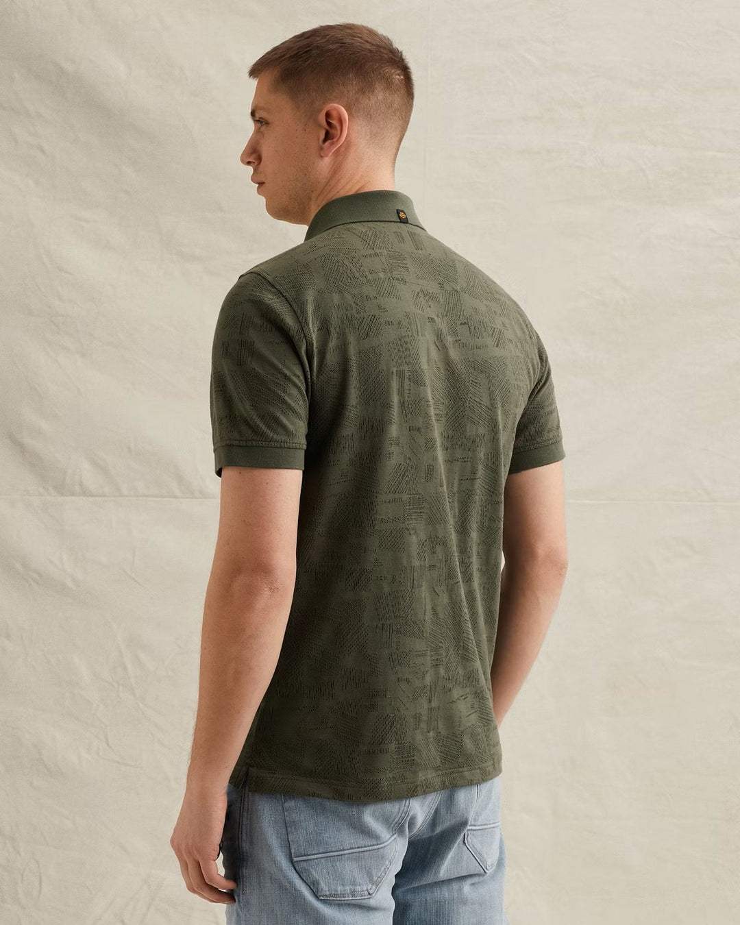 Short Sleeve Polo Dry Single Jerse - Groen Dessin