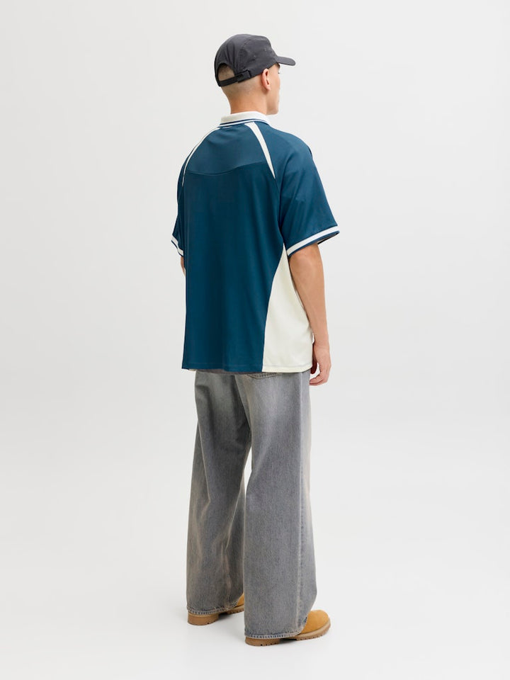 Jcoclub Ribbed Football Polo Ss - Groen Dessin