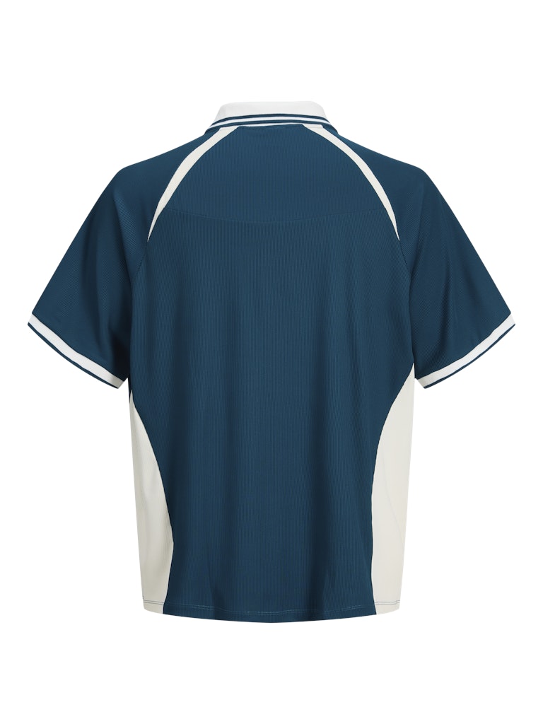 Jcoclub Ribbed Football Polo Ss - Groen Dessin