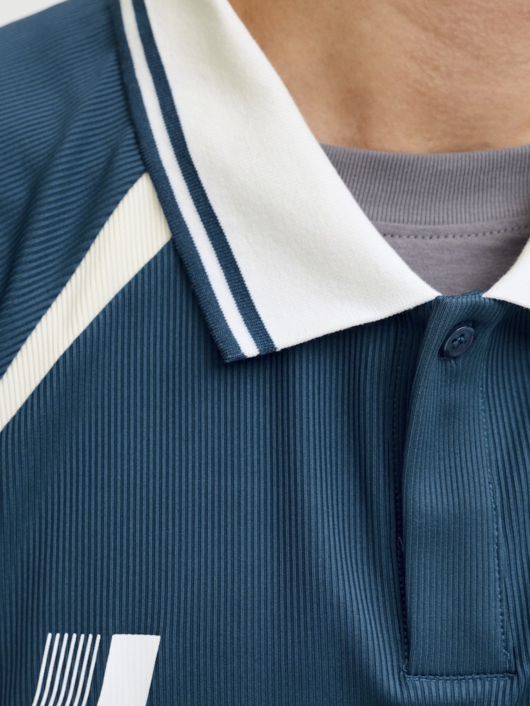 Jcoclub Ribbed Football Polo Ss - Groen Dessin