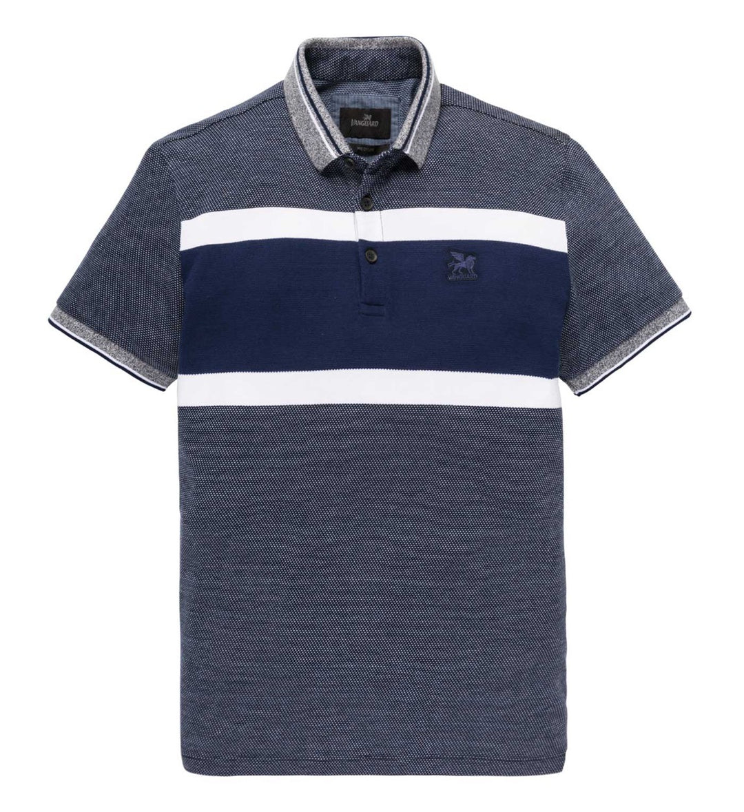 Jjegeorge Knit Polo Ss Sn - Lichtblauw