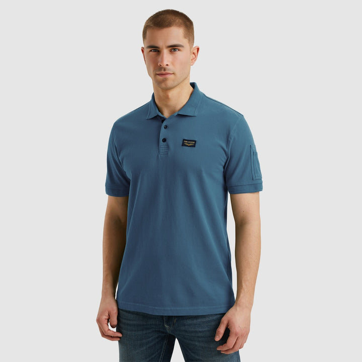 Short Sleeve Polo Trackway Polo - Lichtblauw