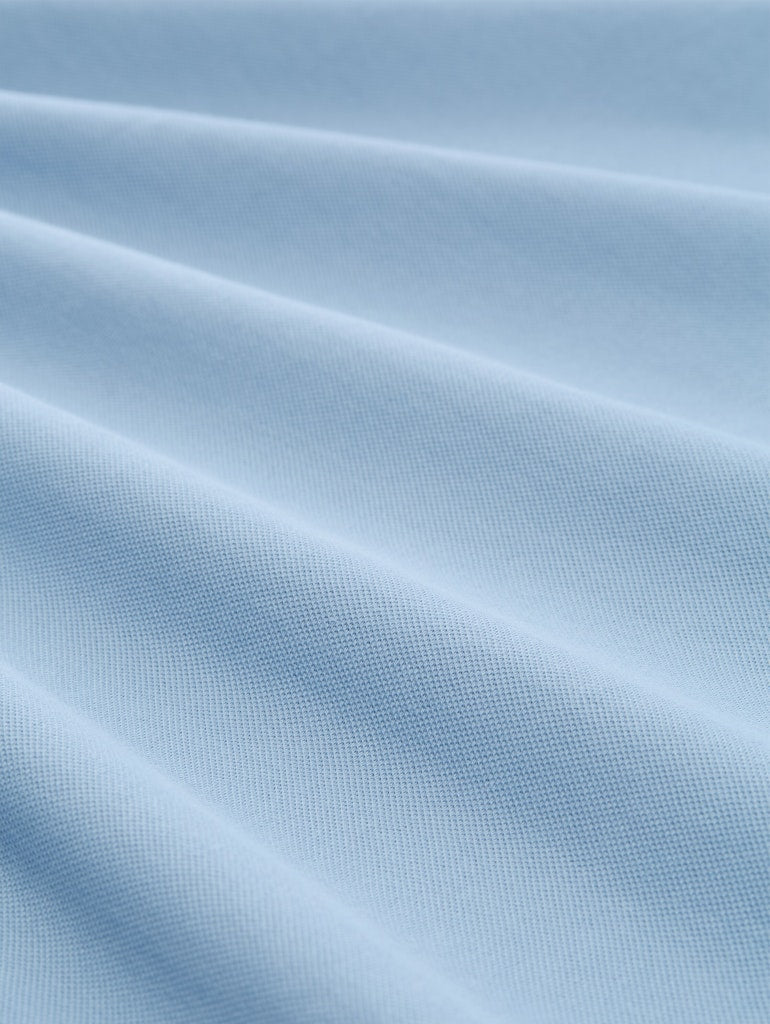 Printed Polo - Lichtblauw