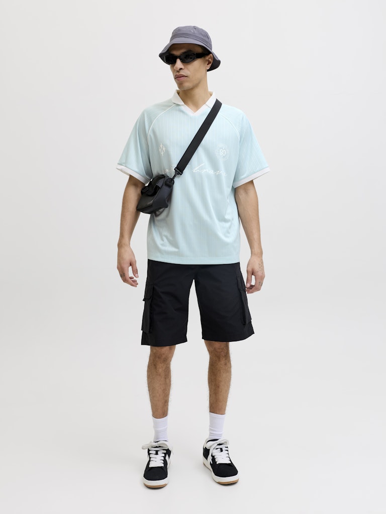 Jcoeterna Football Polo Ss Sa26 Ln - Lichtblauw