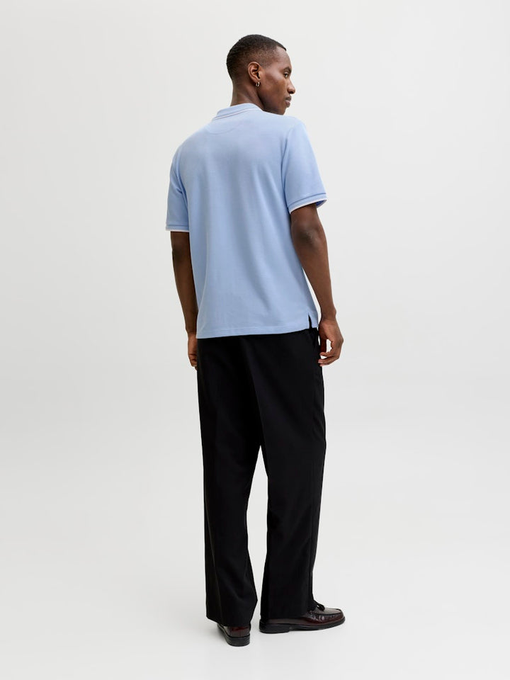 Jprblaethan Detail Ss Polo Sn - Lichtblauw