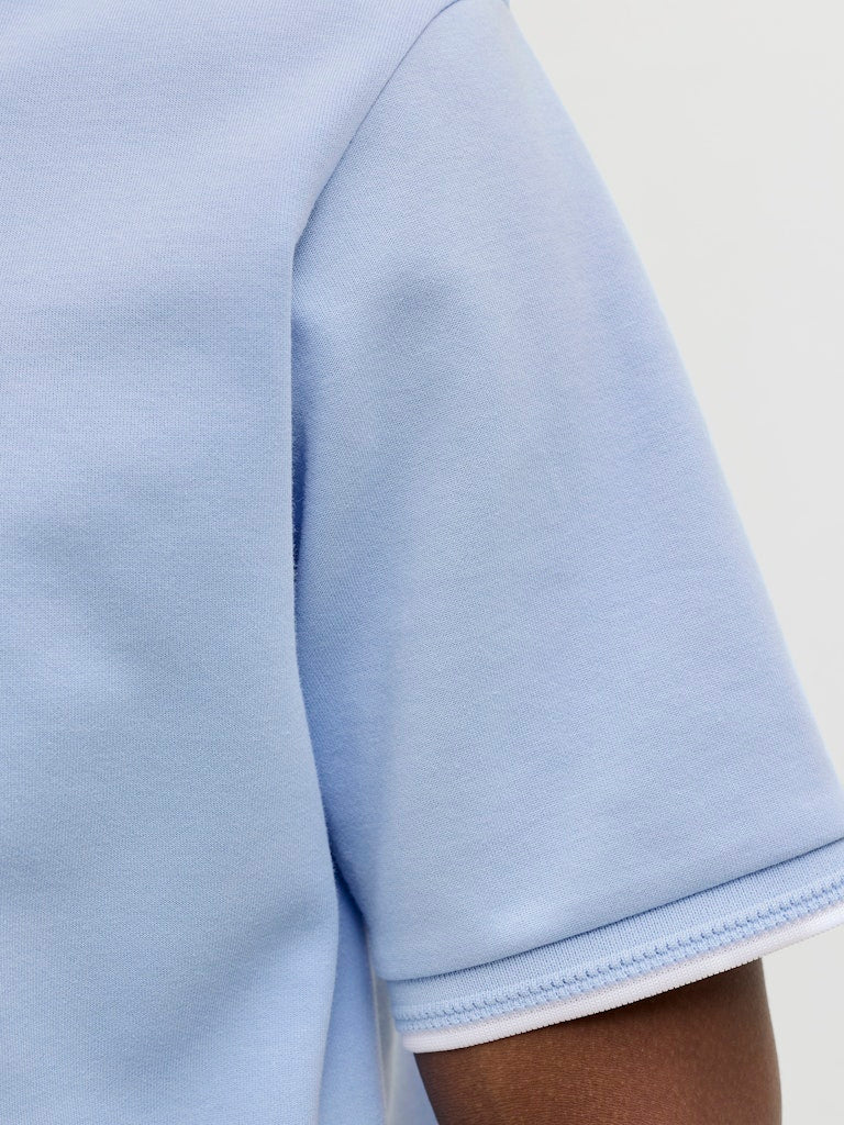 Jprblaethan Detail Ss Polo Sn - Lichtblauw