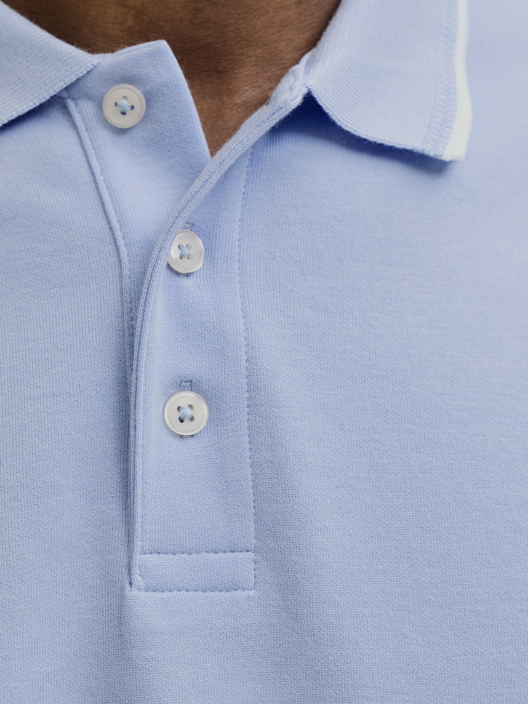 Jprblaethan Detail Ss Polo Sn - Lichtblauw