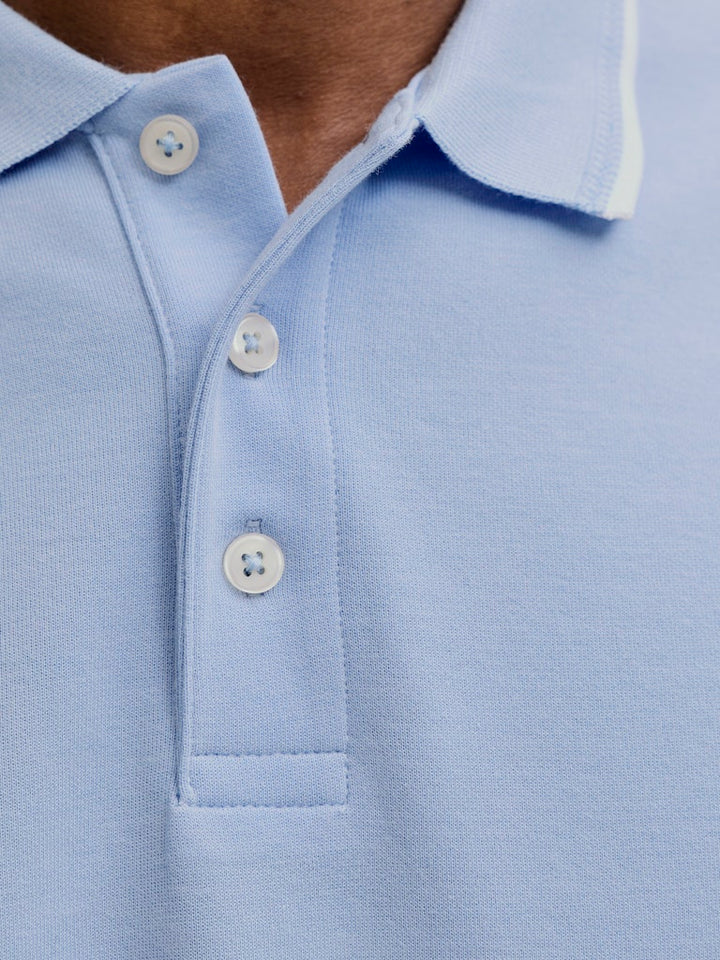 Jprblaethan Detail Ss Polo Sn - Lichtblauw
