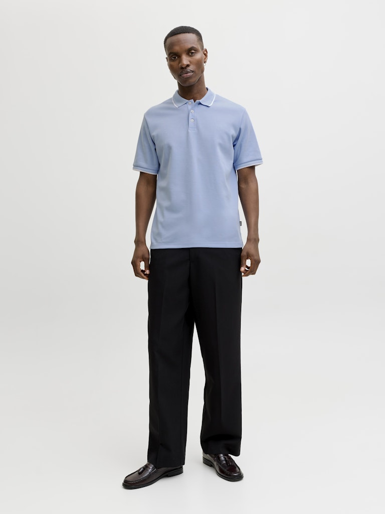 Jprblaethan Detail Ss Polo Sn - Lichtblauw