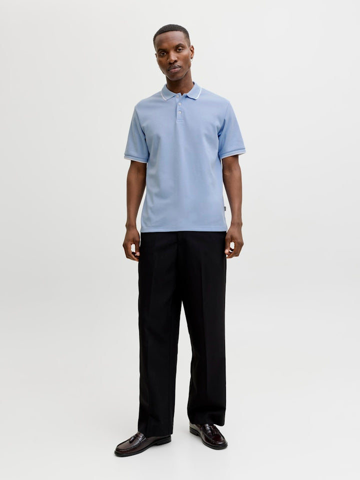 Jprblaethan Detail Ss Polo Sn - Lichtblauw