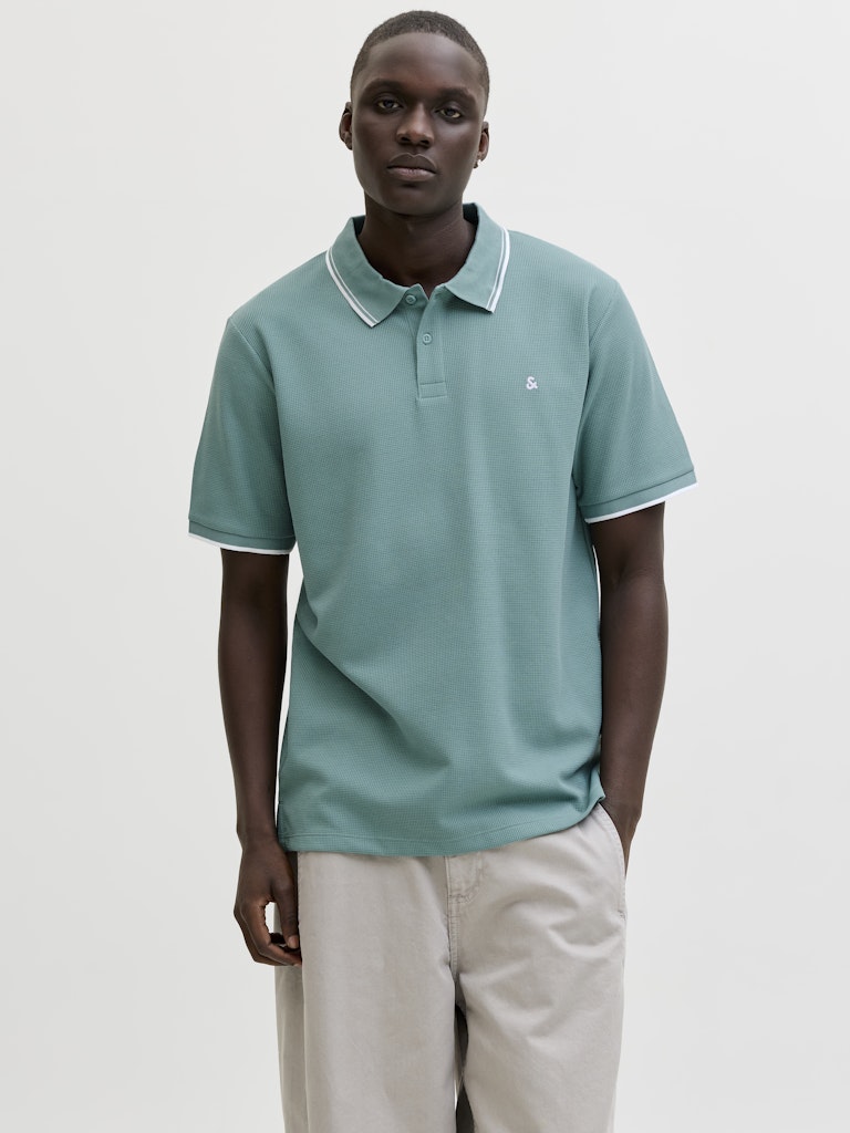 Jjeaustin Polo Ss Noos - Lichtblauw