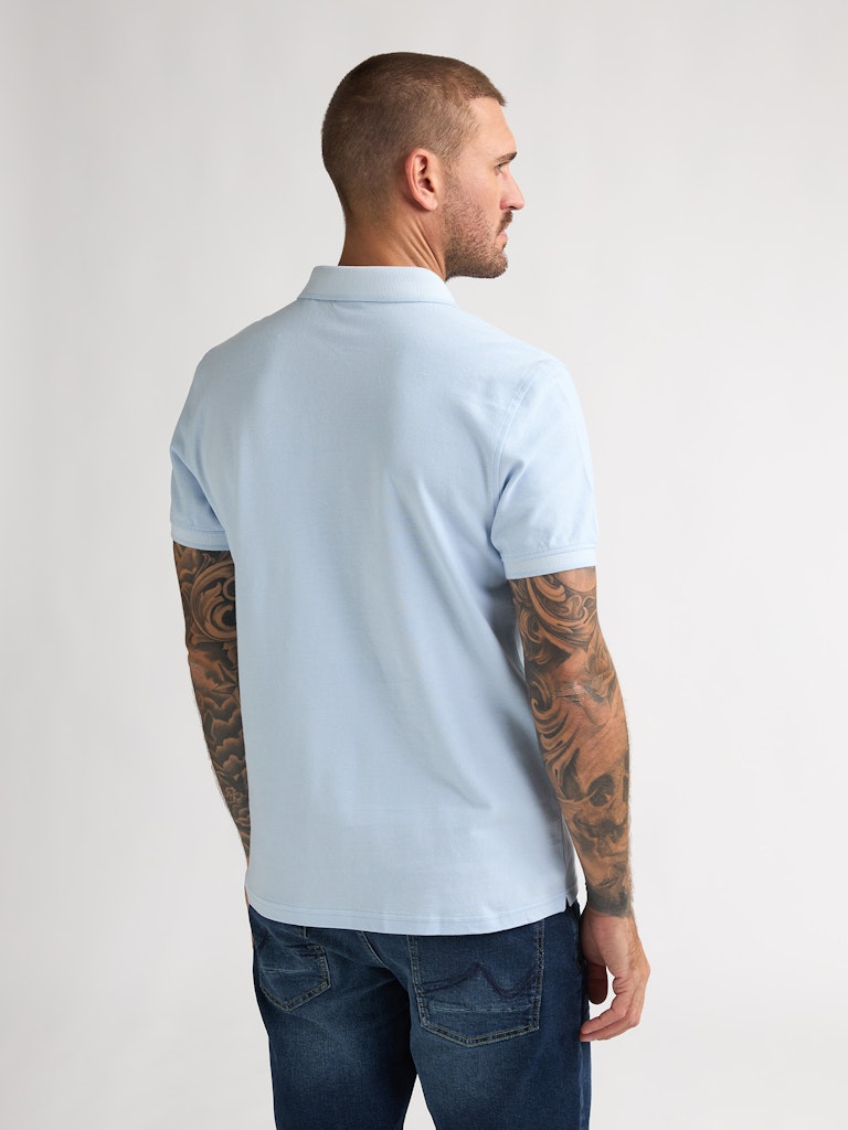 Men Polo Short Sleeve - Lichtblauw