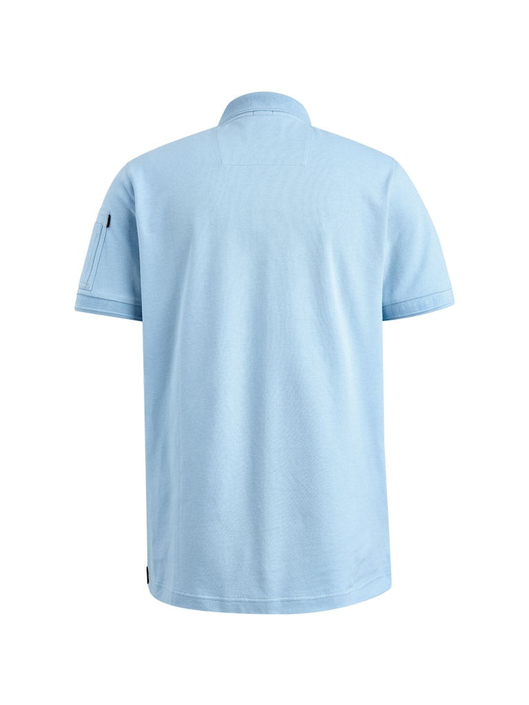 Short Sleeve Polo American Classic - Lichtblauw