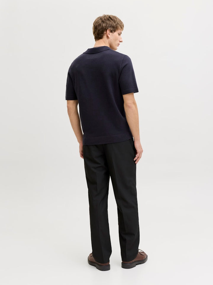 Jprblamilano Spring Split Neck Ss Sn - Navy