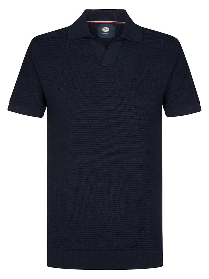 Men Knitwear Polo - Navy