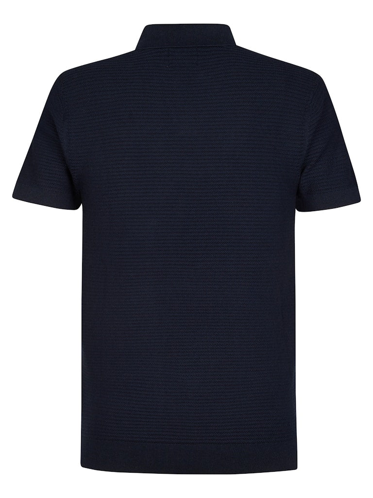 Men Knitwear Polo - Navy