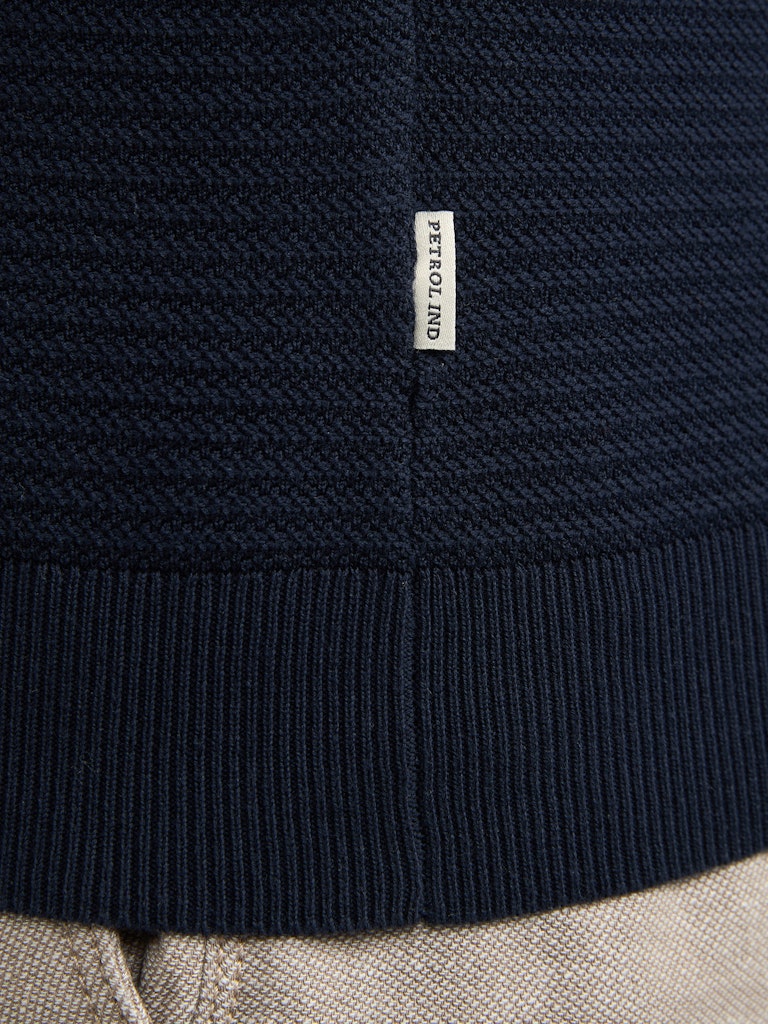 Men Knitwear Polo - Navy