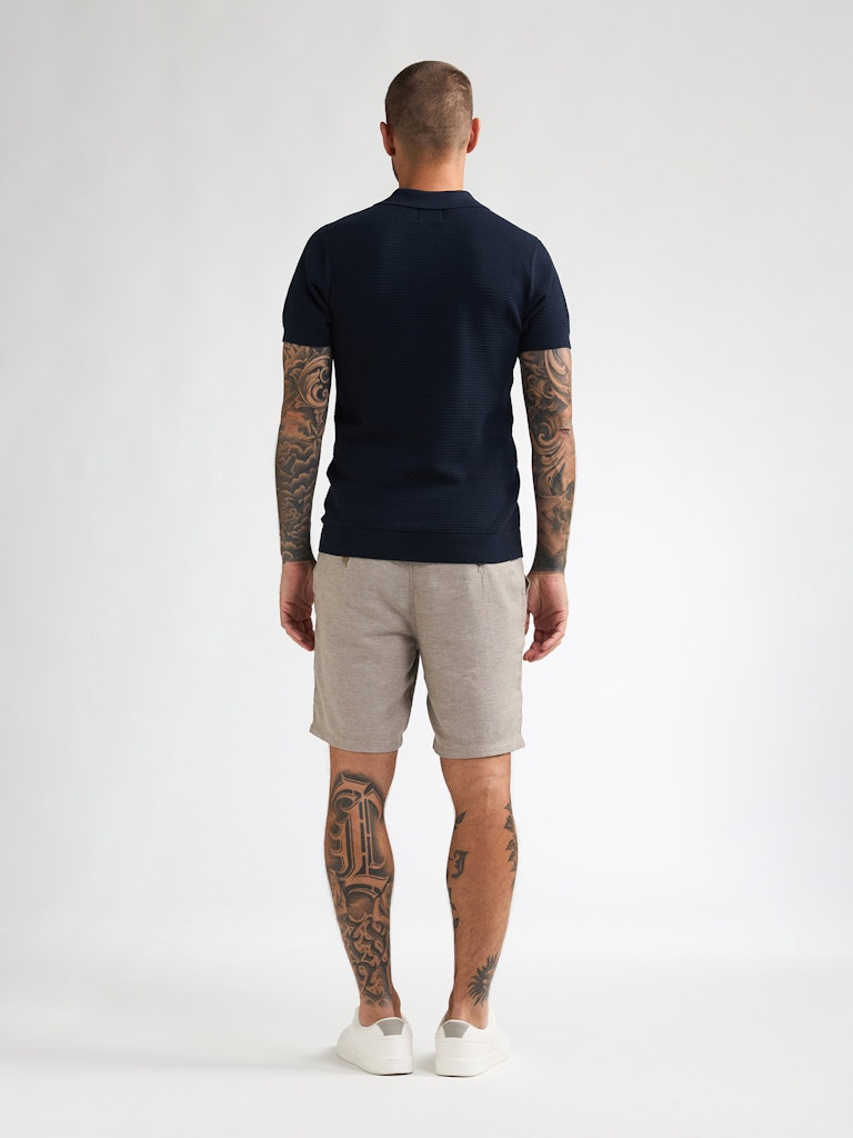 Men Knitwear Polo - Navy