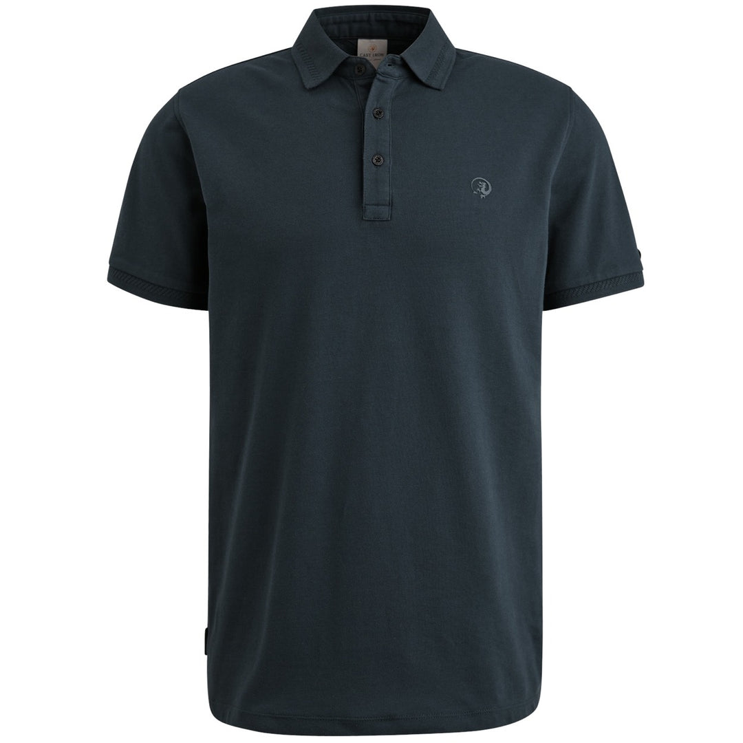 Short Sleeve Polo Fine Pique Essen - Navy