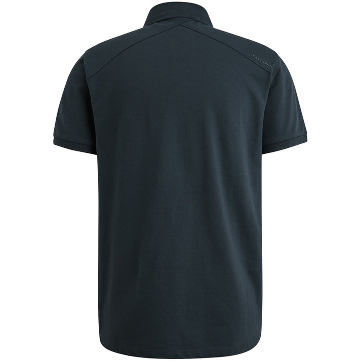 Short Sleeve Polo Fine Pique Essen - Navy