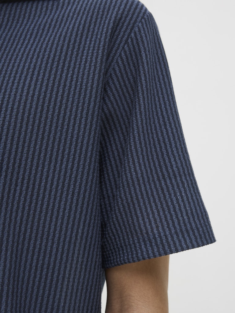 Jprkash Ss Polo - Blauw Dessin