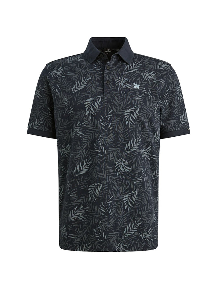 Short Sleeve Polo Stretch Pique Bl - Blauw Dessin