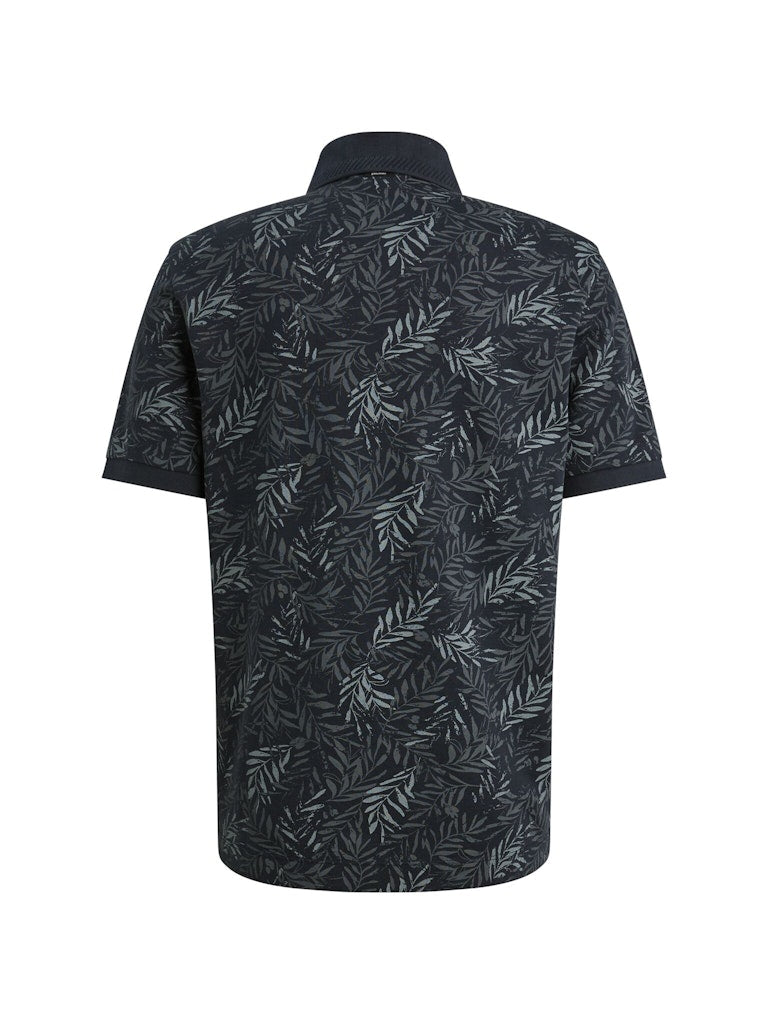Short Sleeve Polo Stretch Pique Bl - Blauw Dessin