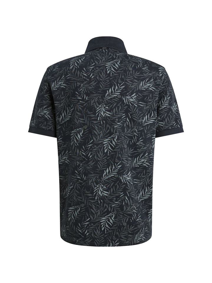 Short Sleeve Polo Stretch Pique Bl - Blauw Dessin