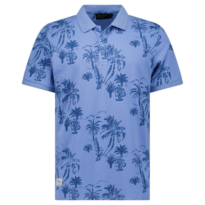 Somo Polo Print Moss - Blauw Dessin