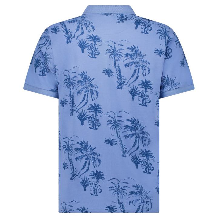 Somo Polo Print Moss - Blauw Dessin
