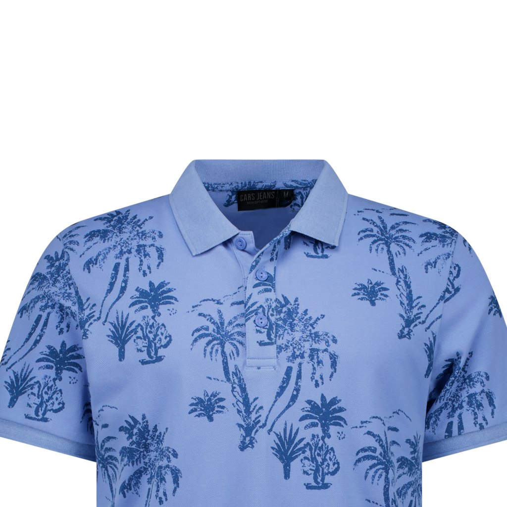 Somo Polo Print Moss - Blauw Dessin
