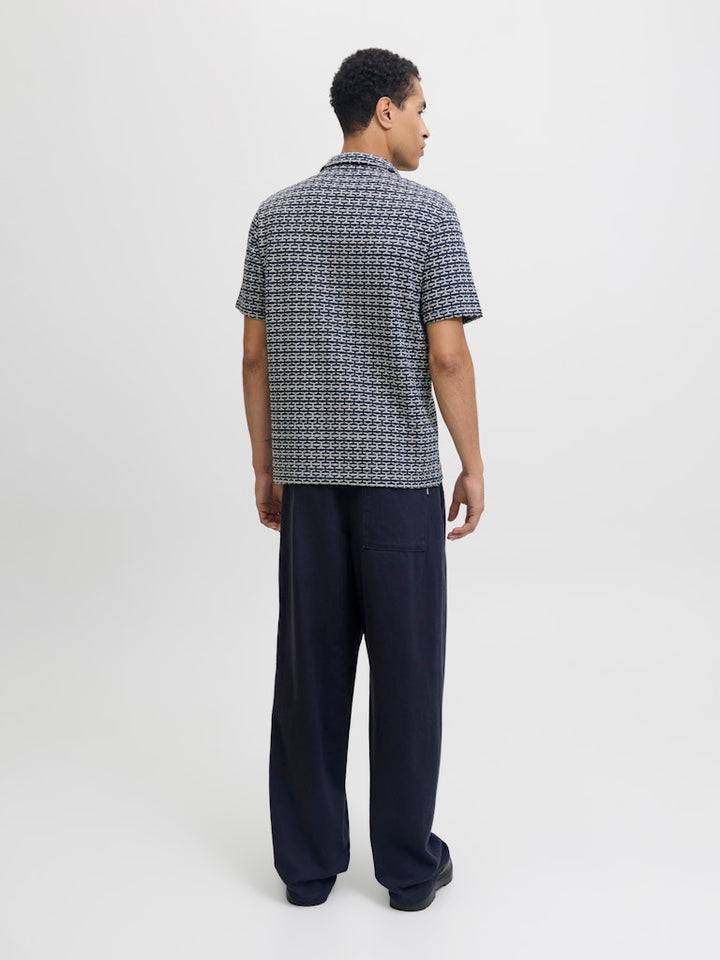 Jprblueli Ss Polo - Blauw Dessin