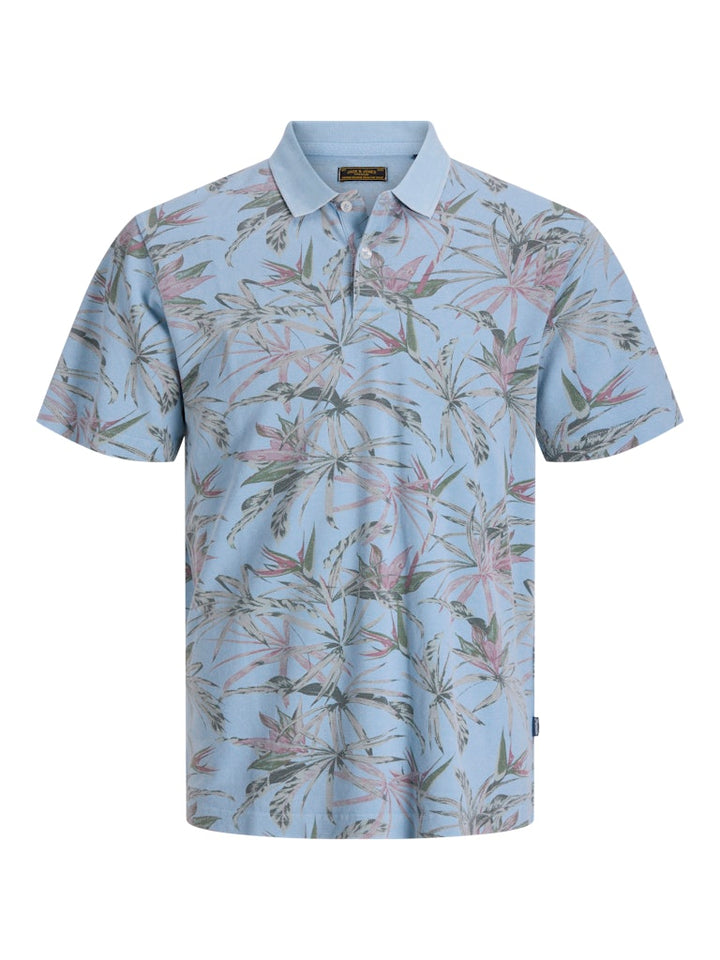 Jprbluhawaii Aop Ss Polo - Blauw Dessin