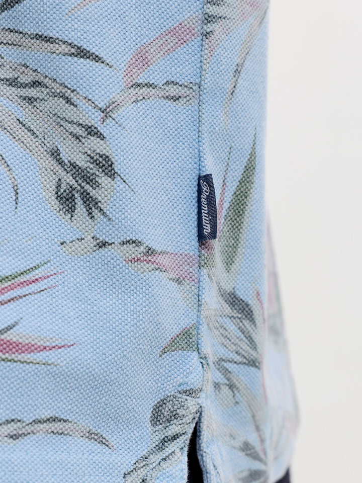 Jprbluhawaii Aop Ss Polo - Blauw Dessin