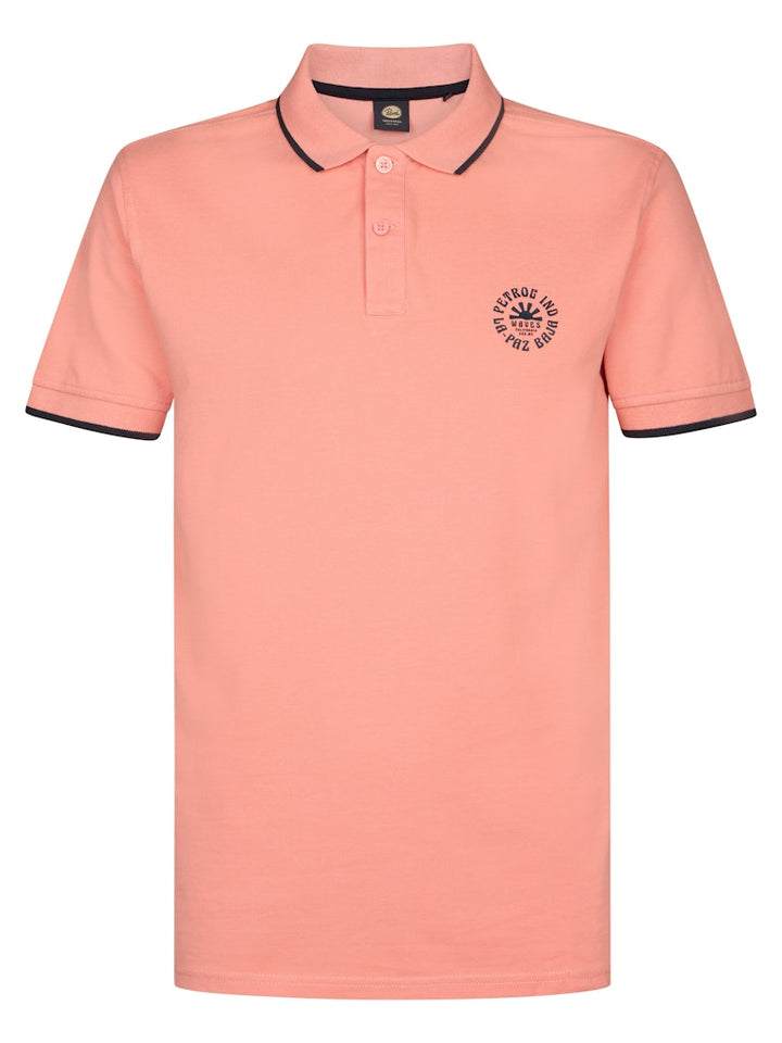 Men Polo Short Sleeve - Koraal Rood