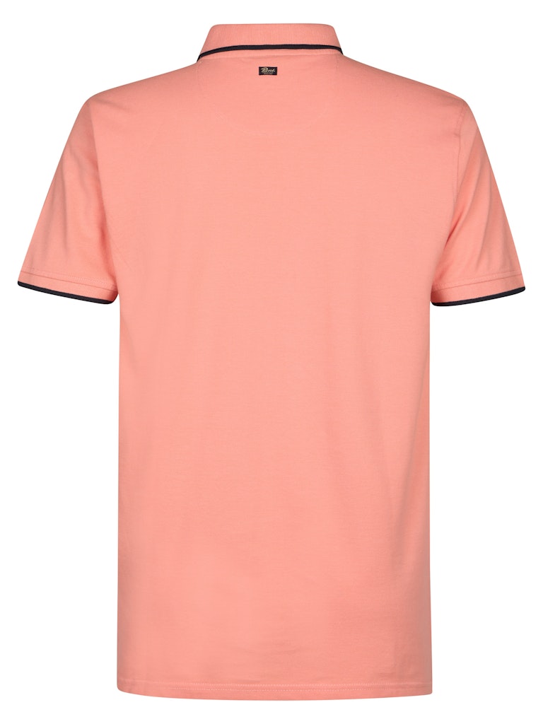 Men Polo Short Sleeve - Koraal Rood
