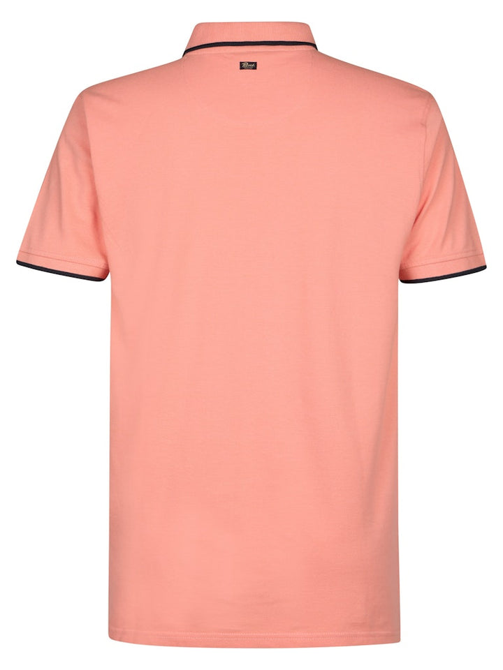Men Polo Short Sleeve - Koraal Rood