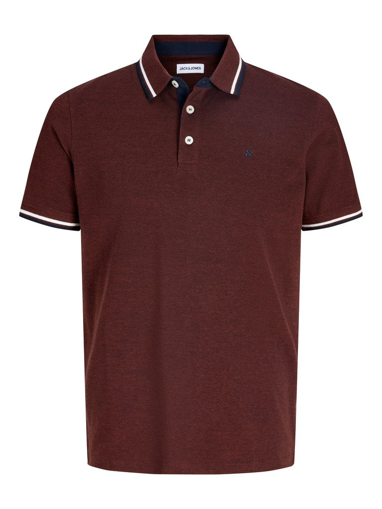 Jjepaulos Polo Ss Noos - Bordeaux