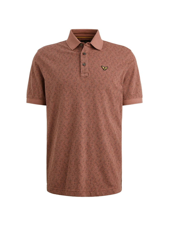 Short Sleeve Polo Fine Pique All O - Oud Roze