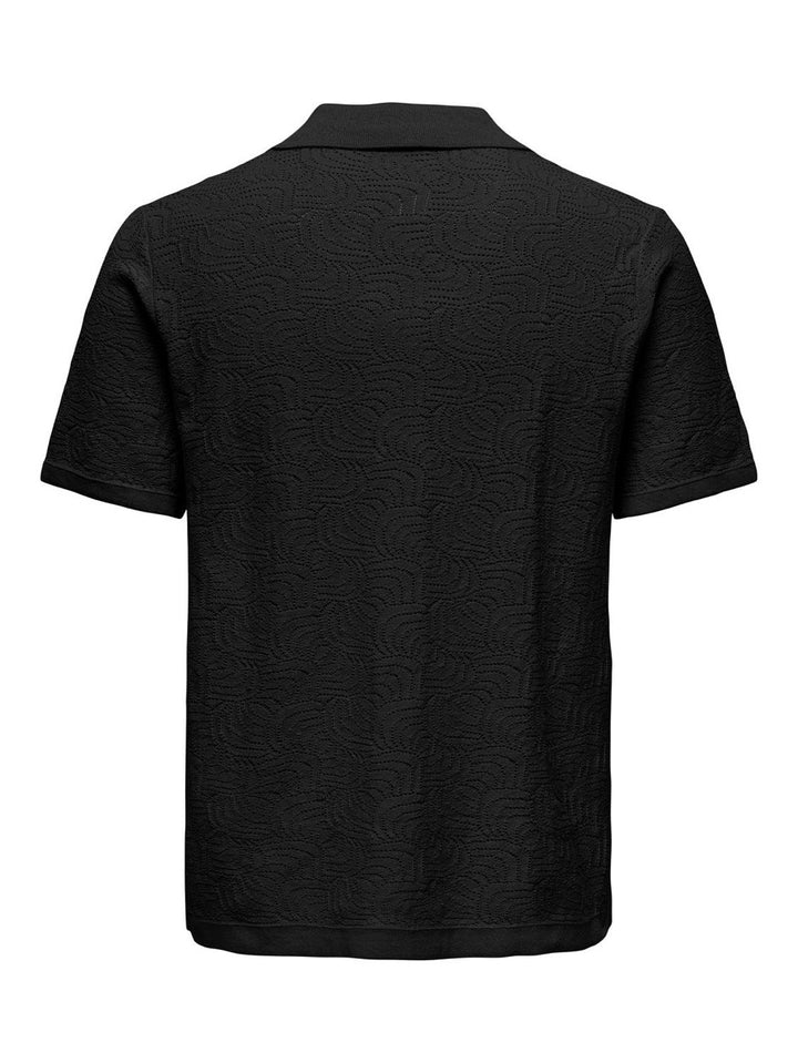 Onsdenver Life Reg 12 Ss Shirt Knit - Zwart
