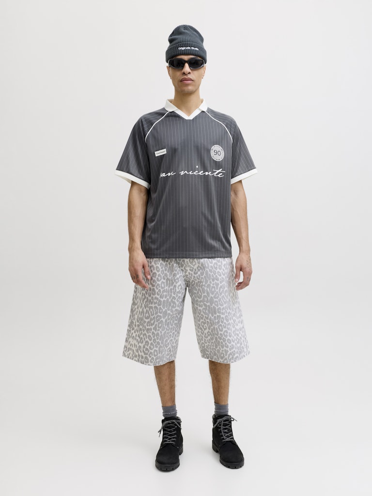 Jcoeterna Football Polo Ss Sa26 Ln - Grijs